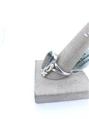 Bisbee Turquoise Unisex Silver & Stone Ring 925 Silver 5.82g